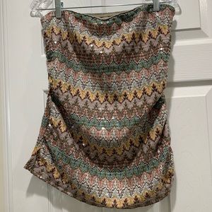 EXPRESS Women’s Multi-Colored Tube Top